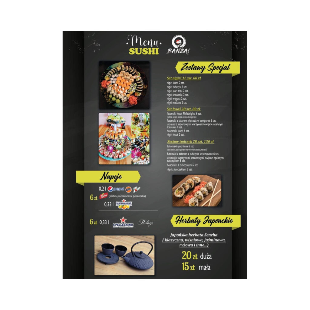 Sushi Banzai Nowy Targ Dostawa Menu 1