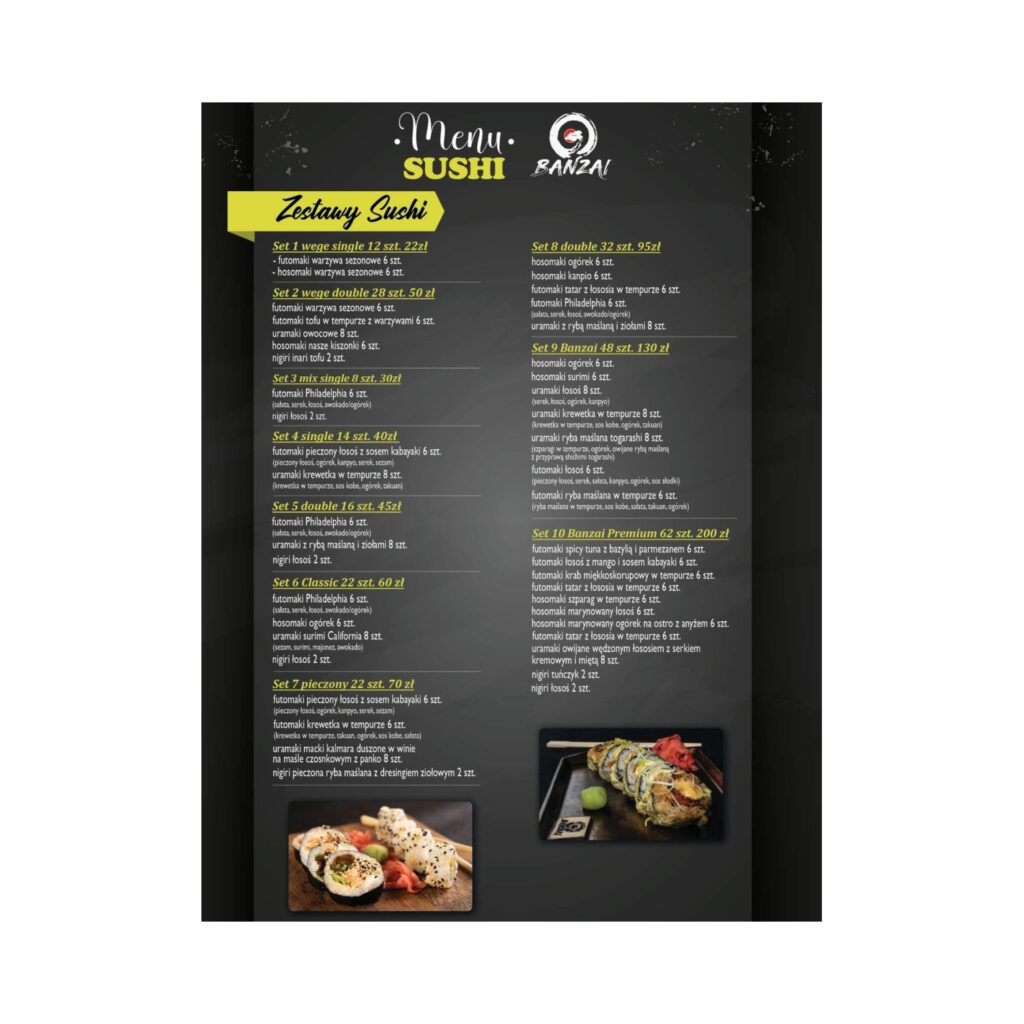 Sushi Banzai Nowy Targ Dostawa Menu 2