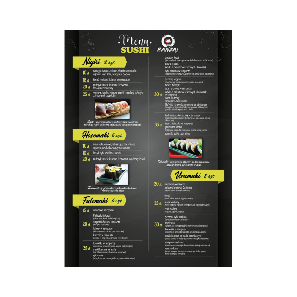 Sushi Banzai Nowy Targ Dostawa Menu 5